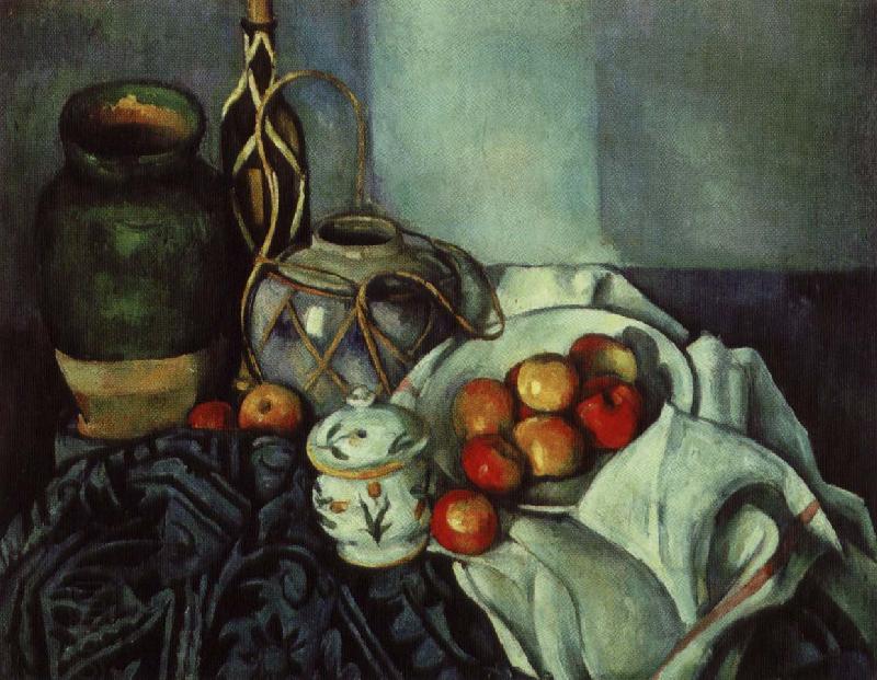 Paul Cezanne stilleben med krukor och frukt China oil painting art